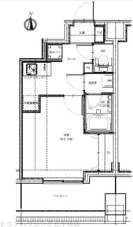 ＧＥＮＯＶＩＡ南千住Ｖｓｋｙｇａｒｄｅｎの物件間取画像