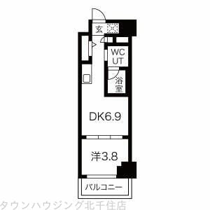 スパシエ千住大橋の物件間取画像