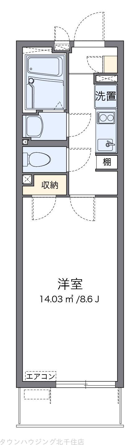 クレイノエスビレッジの物件間取画像