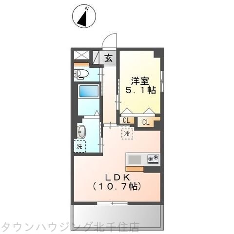 レガリア扇Ａ棟の物件間取画像