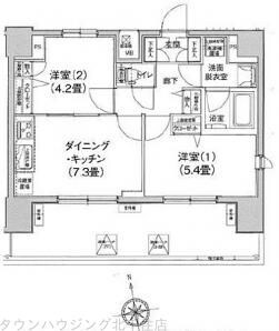 ティモーネ日暮里イーストの物件間取画像