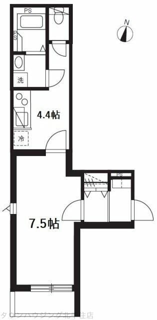 ミュオン北千住の物件間取画像