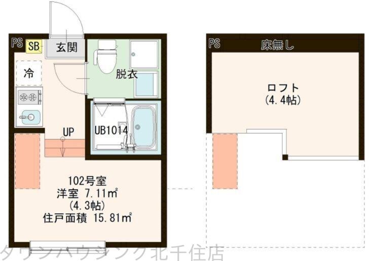 グラン竹ノ塚の物件間取画像