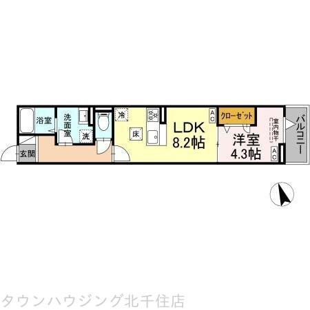 グラナーデ東伊興の物件間取画像