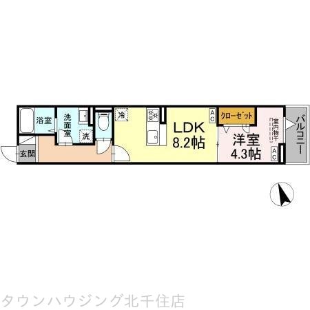 グラナーデ東伊興の物件間取画像