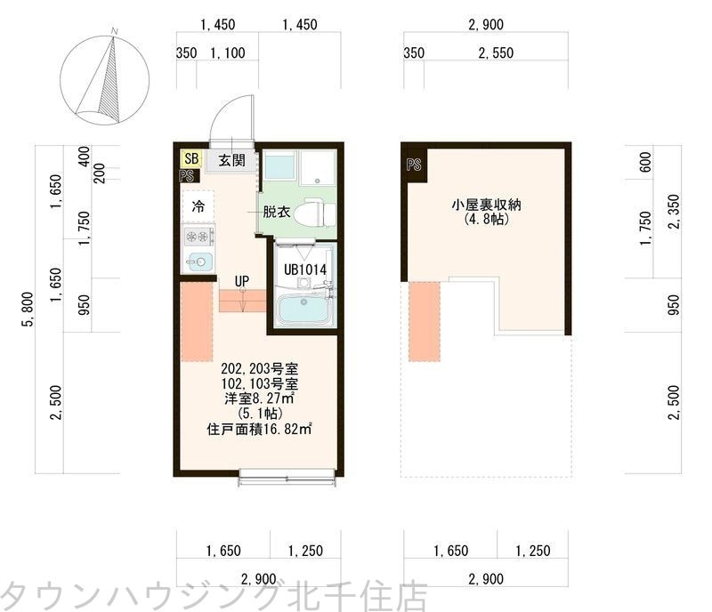 レグノテラス竹ノ塚の物件間取画像