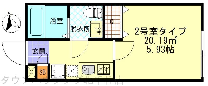 CFジオーレ358の物件間取画像