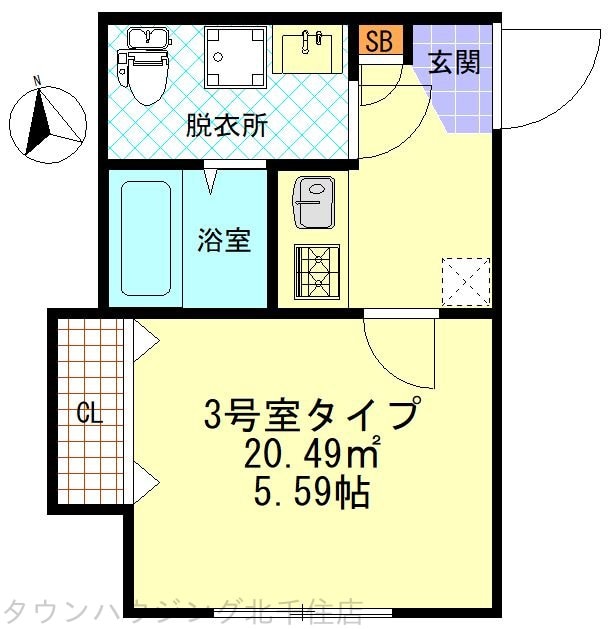 CFジオーレ358の物件間取画像