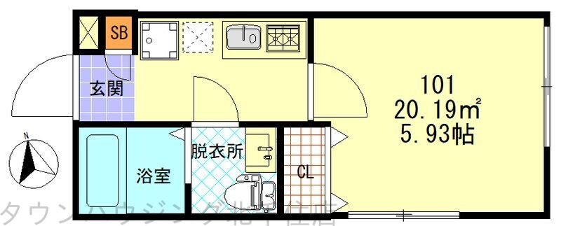 CFジオーレ358の物件間取画像