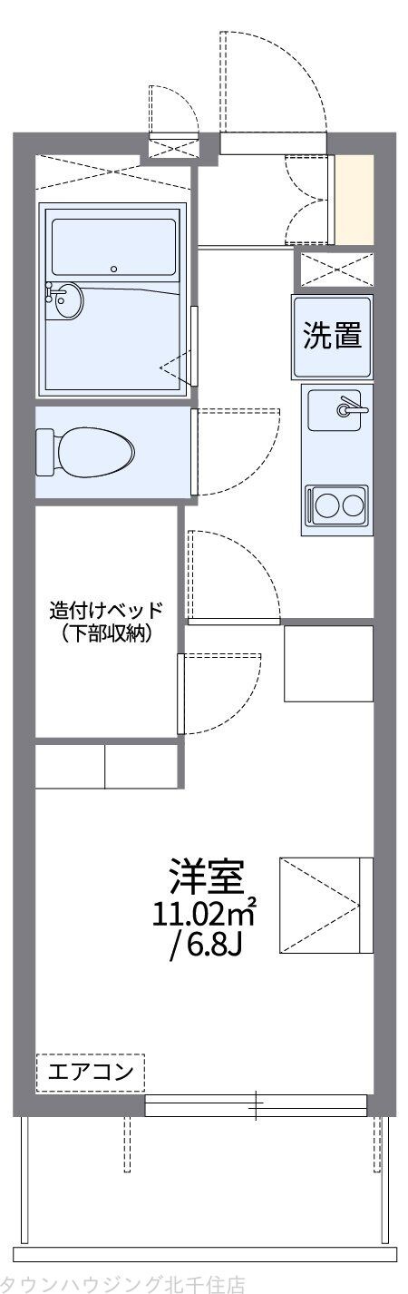 レオパレスフォーレストIIの物件間取画像