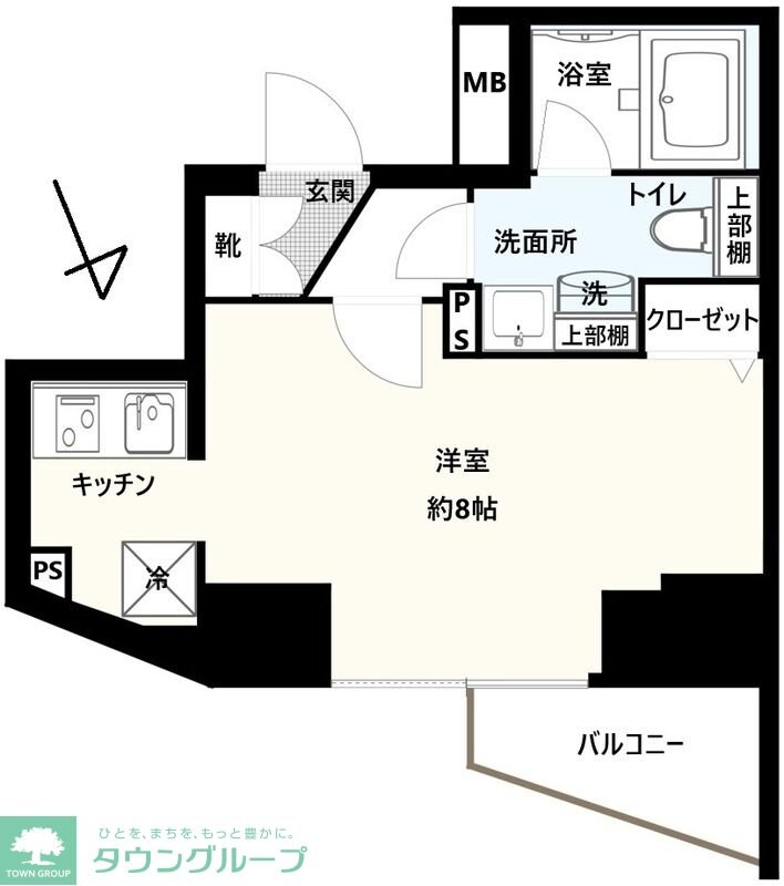 ベルシード北千住surの物件間取画像