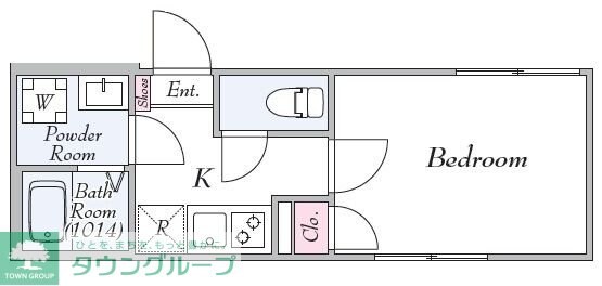 レジデンシア鹿浜の物件間取画像