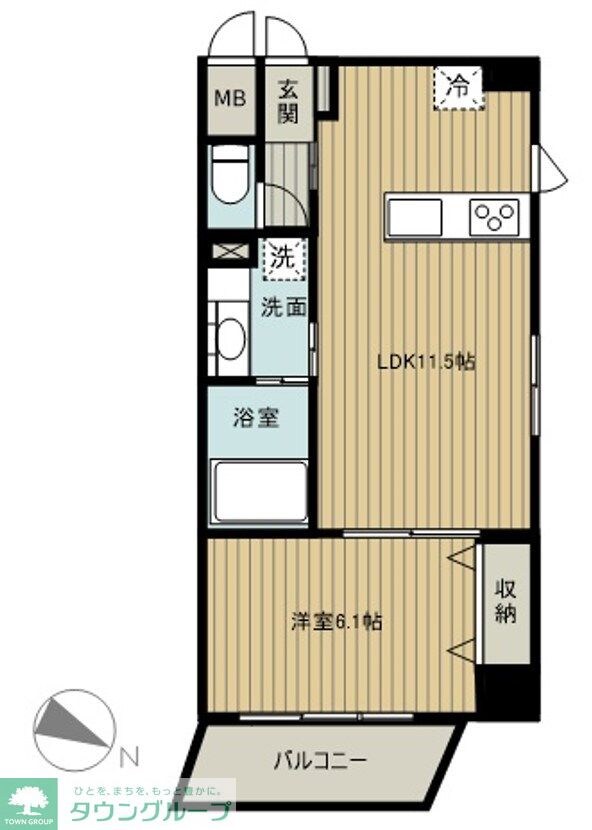 ZOOM北千住の物件間取画像