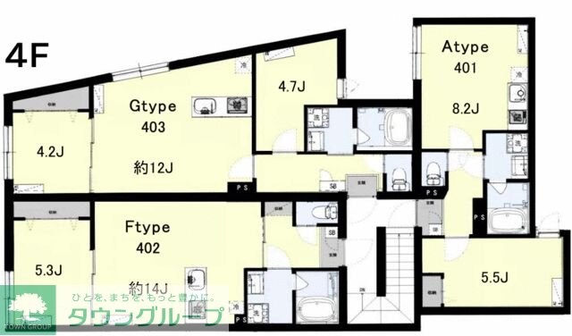 シティフロント北千住の物件間取画像