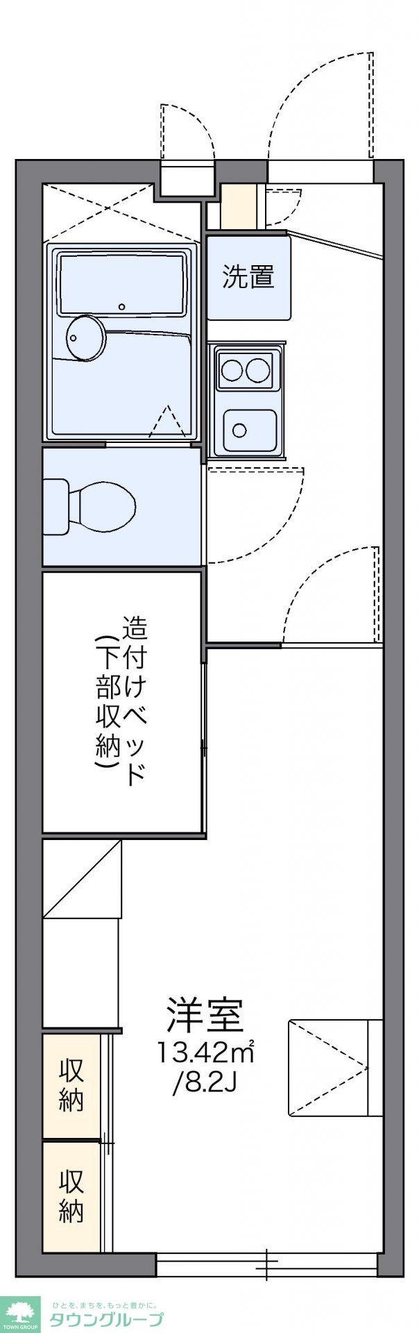 レオパレスディアコート　六木の物件間取画像