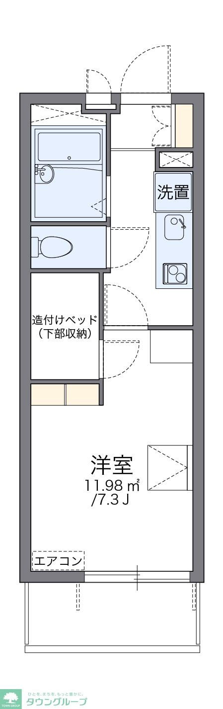 レオパレスローレルコーポ３の物件間取画像