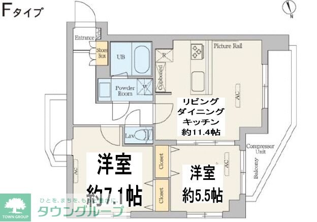 クレストコート綾瀬の物件間取画像