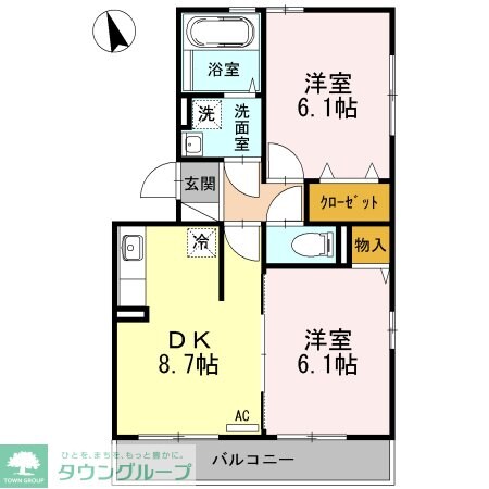 シャルマン西新井Iの物件間取画像