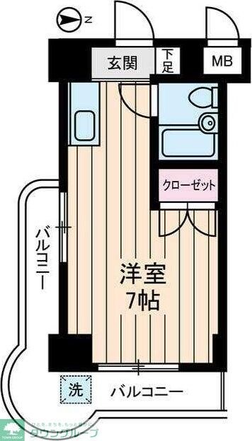 エレガンス綾瀬６の物件間取画像