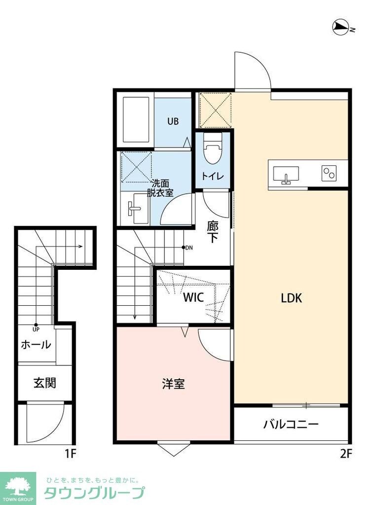 リーブルファイン葛飾西水元の物件間取画像