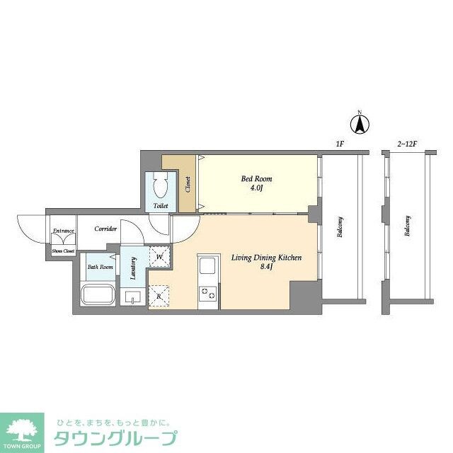 Ａｕｇｕｓｔａ　Ｒｅｓｉｄｅｎｃｅ　新小岩の物件間取画像