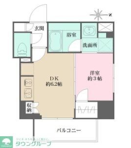 プライムアーバン西日暮里フロントの物件間取画像