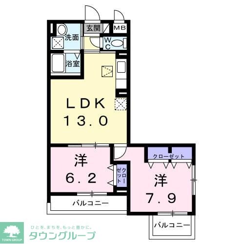 アリーサコート　セントの物件間取画像