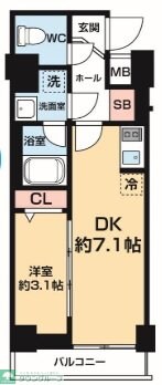 ＹＩＥＬＤ ＯＵＪＩＫＡＭＩＹＡの物件間取画像