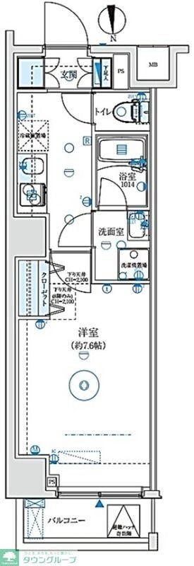 プレニーズ五反野MAXIVの物件間取画像
