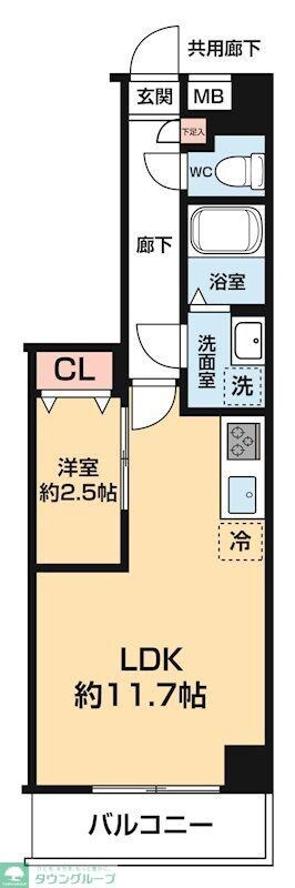 ＡＲＣＯＢＡＬＥＮＯ ＤＡＩＳＨＩＭＡＥの物件間取画像