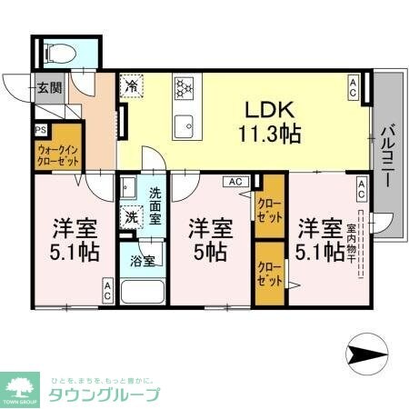 セレスティア西新井IIの物件間取画像