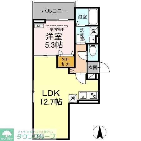 セレスティア南花畑IVの物件間取画像