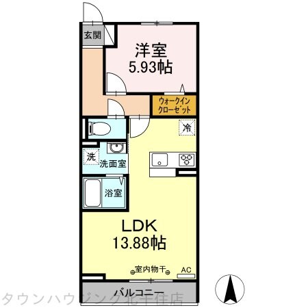 メゾンクレールの物件間取画像