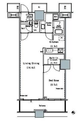 ＴＨＥ　ＴＯＫＹＯ　ＴＯＷＥＲＳ　ＭＩＤＴＯＷＥＲの物件間取画像