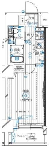 レガリス亀戸の物件間取画像