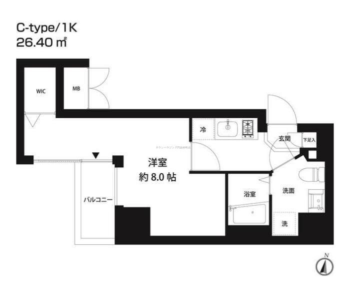 コスモリード錦糸町の物件間取画像