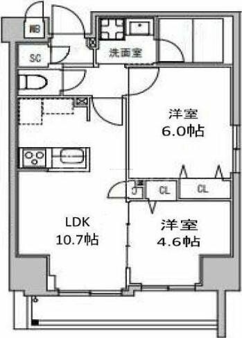 S-RESIDENCE押上Clairの物件間取画像