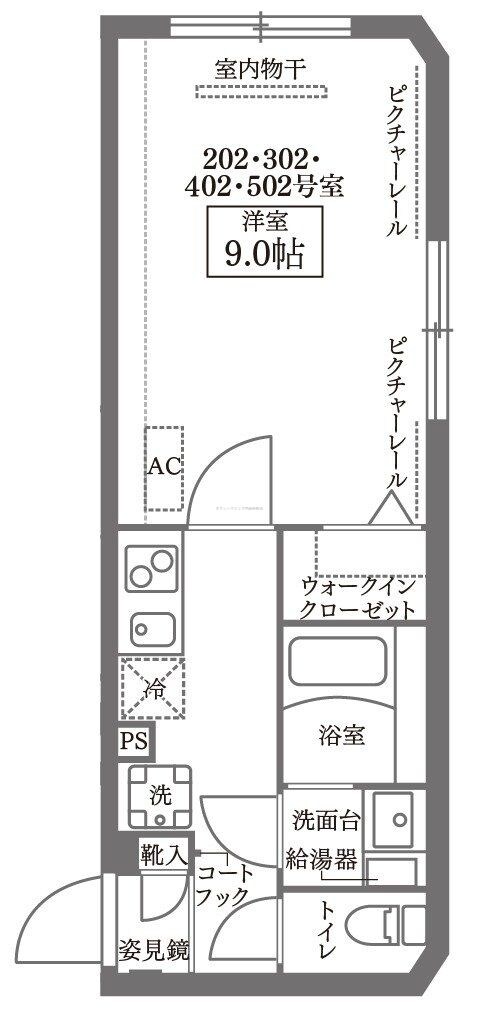 COCOCUBE日本橋水天宮の物件間取画像