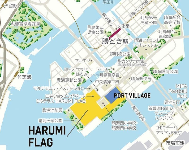 ＨＡＲＵＭＩ　ＦＬＡＧ　ＰＯＲＴ　ＶＩＬＬＡＧＥ　Ａ棟の物件内観写真