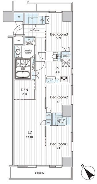 ビエラコート日本橋久松町の物件間取画像