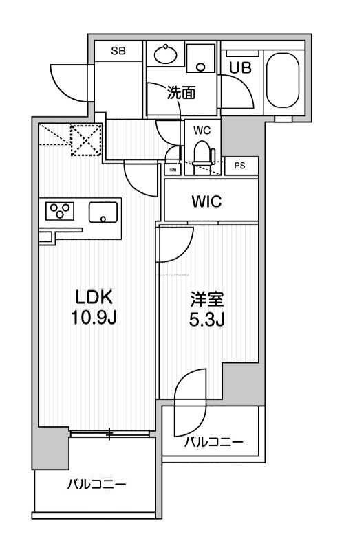 シーズンフラッツ両国EASTの物件間取画像