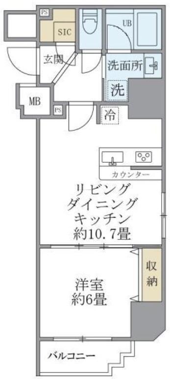 フェリーチェ錦糸町の物件間取画像