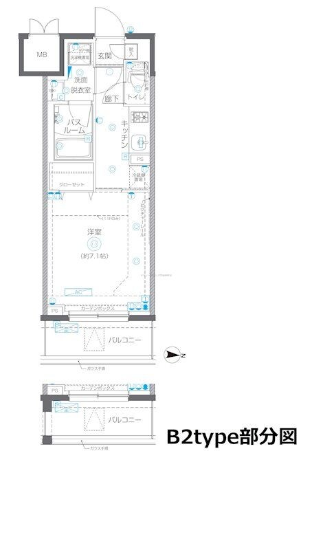 ZOOM錦糸町Parksideの物件間取画像