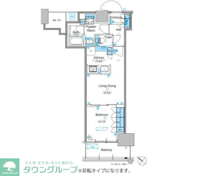 パークアクシス豊洲キャナルの物件間取画像