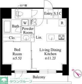 グランパセオ銀座築地の物件間取画像