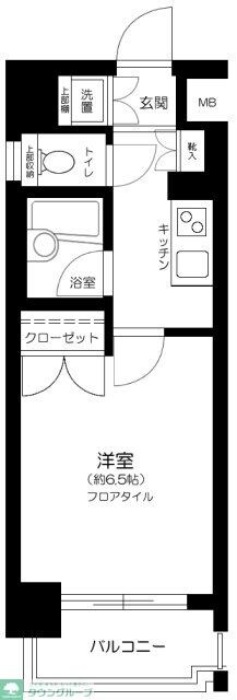 パレステュディオ日本橋東の物件間取画像