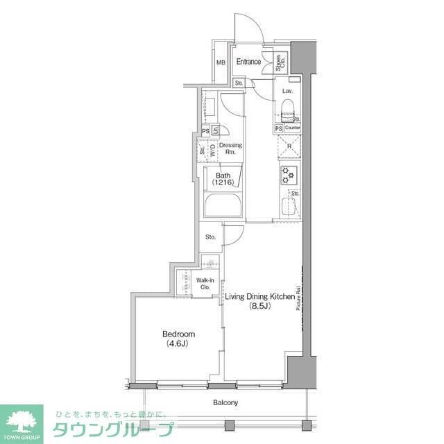 ザ・パークハビオ日本橋箱崎町の物件間取画像