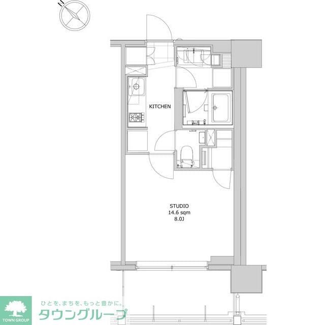 ディームス日本橋水天宮の物件間取画像