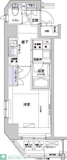 ハーモニーレジデンス住吉の物件間取画像