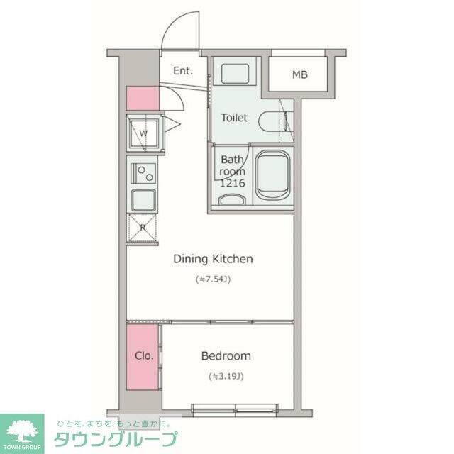 レジディア新川の物件間取画像